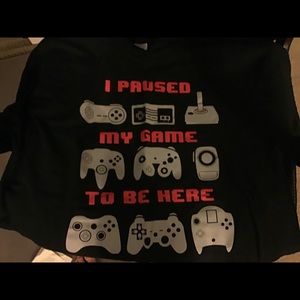 black gaming tshirt